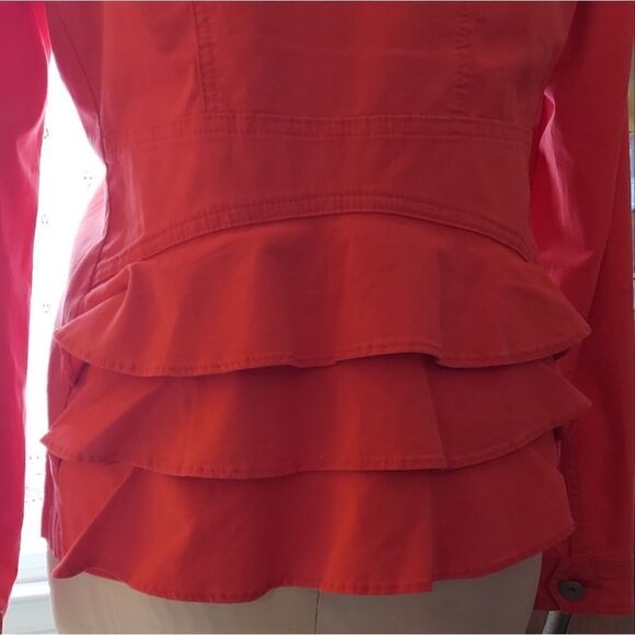 Cabi Utility Style Jacket Peachy Orange Size M - Picture 4 of 14